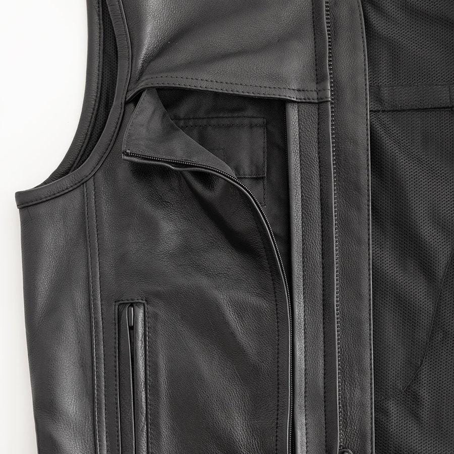 Men's Motorcycle Leather Vest