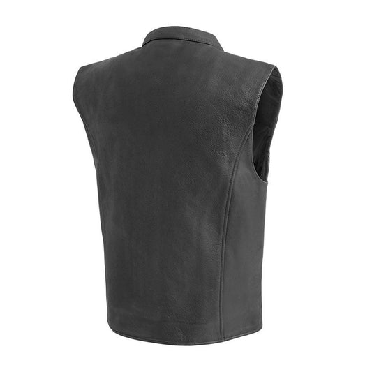 Club House Men's Motorcycle Leather Vest 