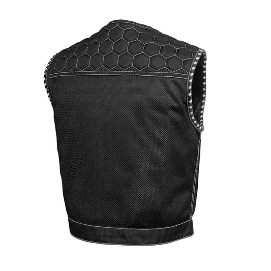 Lowside Hornet Moto Mesh Men's Club Style Vest Men Hunt Club Lowside Vest Black Rider Lowside Biker Vest Lowside Motorcycle Vest