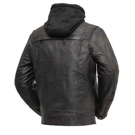 Vendetta - Men's Motorcycle Leather Jacket Unisex Biker Leather Jacket Rider Jacket Gear Biker Gifts for Him Her Unisex Leather Jacket