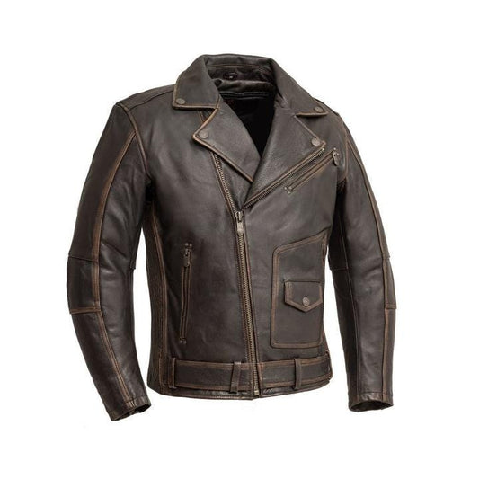 Wrath - Men's Motorcycle Leather Jacket men's leather jacket Rider Jacket Gear Biker Gifts for Him Her Unisex Leather Jacket